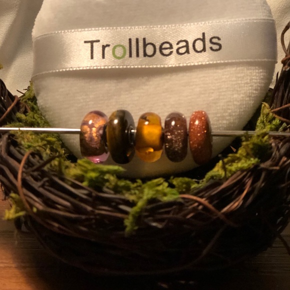 Trollbeads Jewelry - Retired Trollbeads w/ bonus Golden Cave Bead